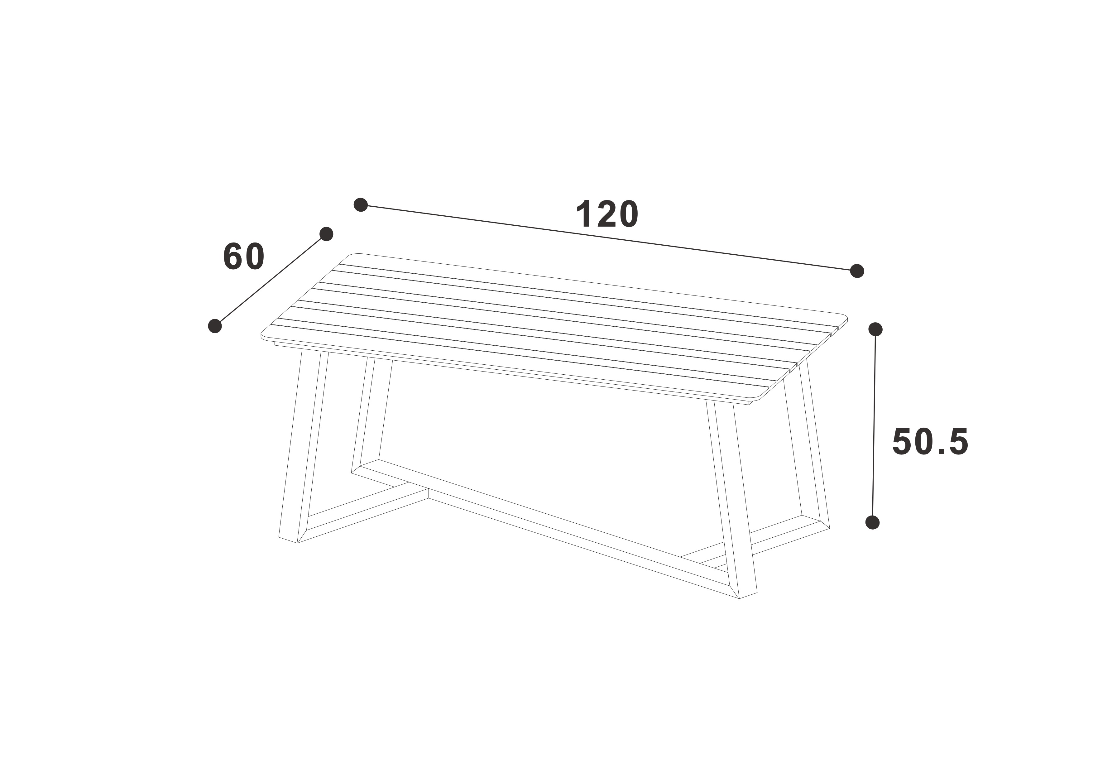 Alora 2 Seat Lounge Set dimensions